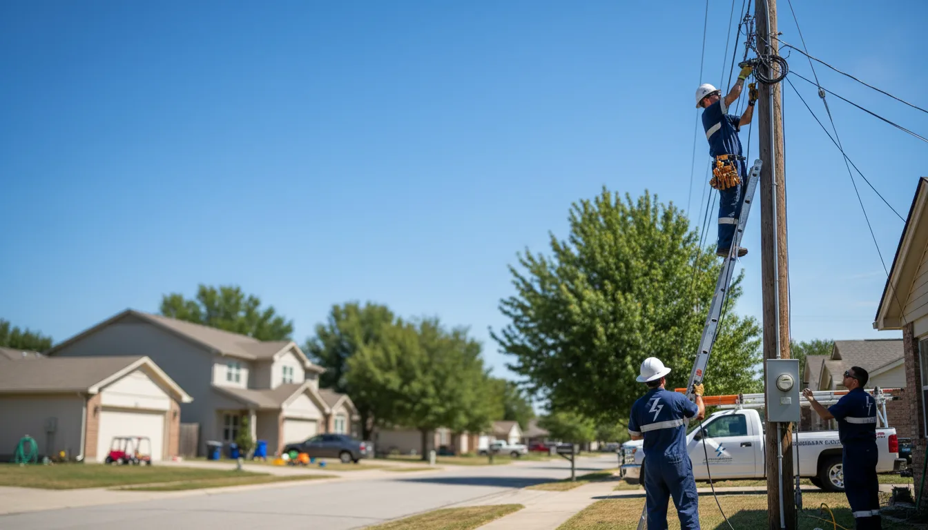 Residential electrician providing installation services in Bethel, NC